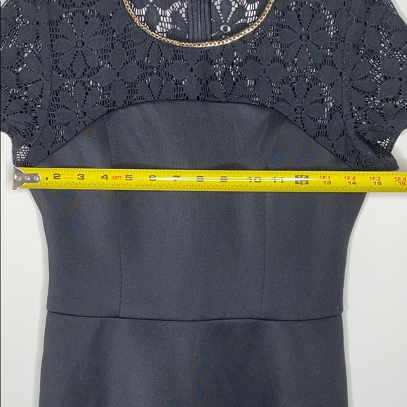 JESSICA SIMPSON Lace & Scuba Fit & Flare Dress sz2 - Picture 13 of 15